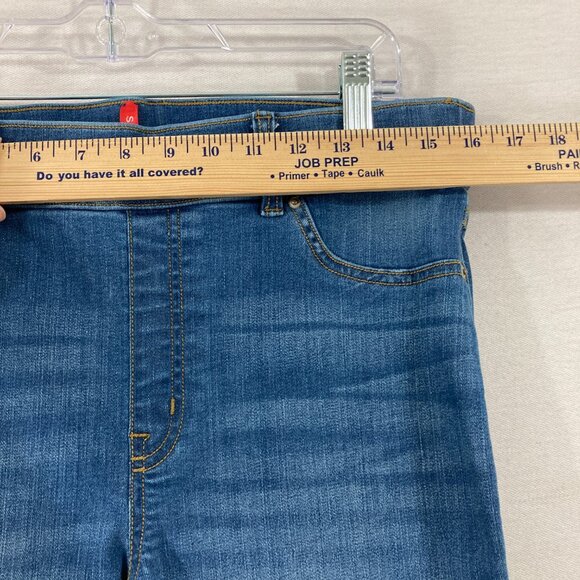 SPANX Flare Soft Stretch Pull-on Jeans in Vintage Indigo Denim Size Large - Picture 6 of 10